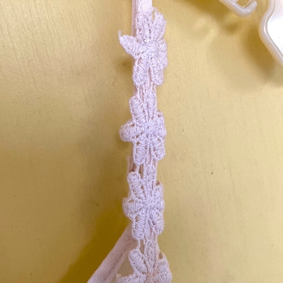 WHITE POETRY SHEER CAMISOLE TANK LINED LACE BRAT GIRL SUMMER STRAPS Sz M… - Picture 7 of 14